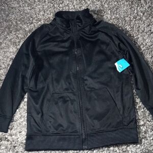Kids Pro Player Black Polyester Jacket Size 10/12 Boys NWT